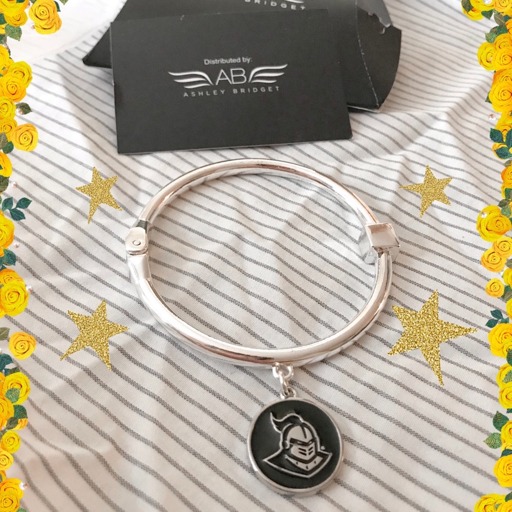 ✮ Silver UCF Knights bracelet